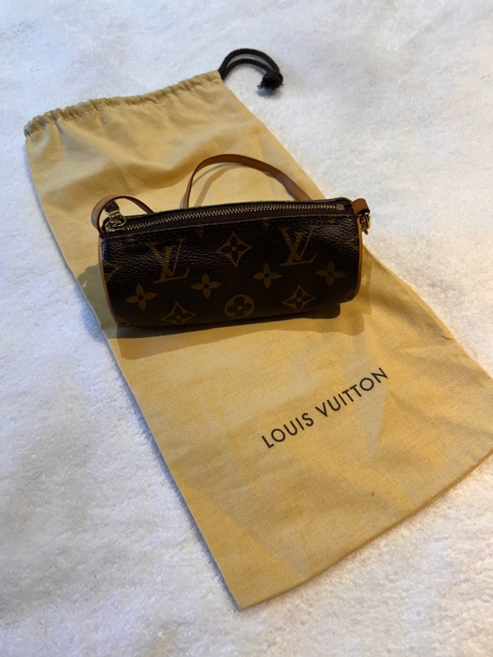 Louis Vuitton Monogram Canvas Mini Cylinder Bag in Brown - Picture 5 of 7